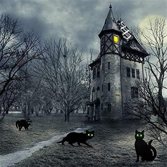 3 Pack Halloween Metal with Reflective Eyes Halloween Yard Lawn Stakes Garden - Picture 2 of 7